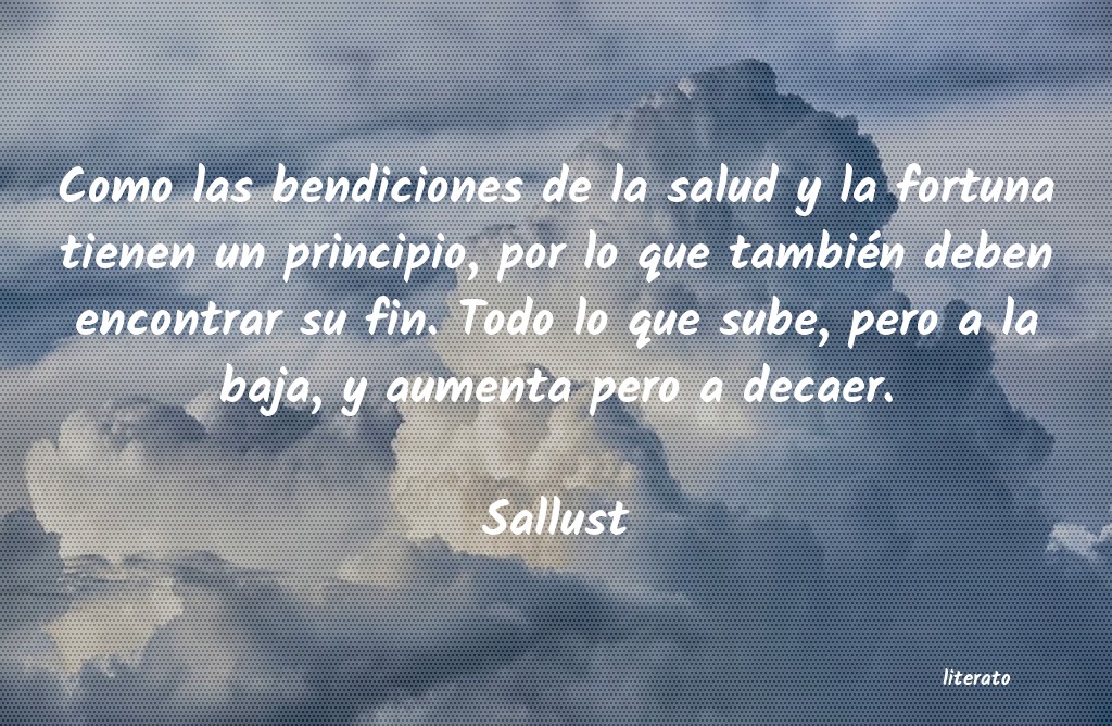 frases de Sallust