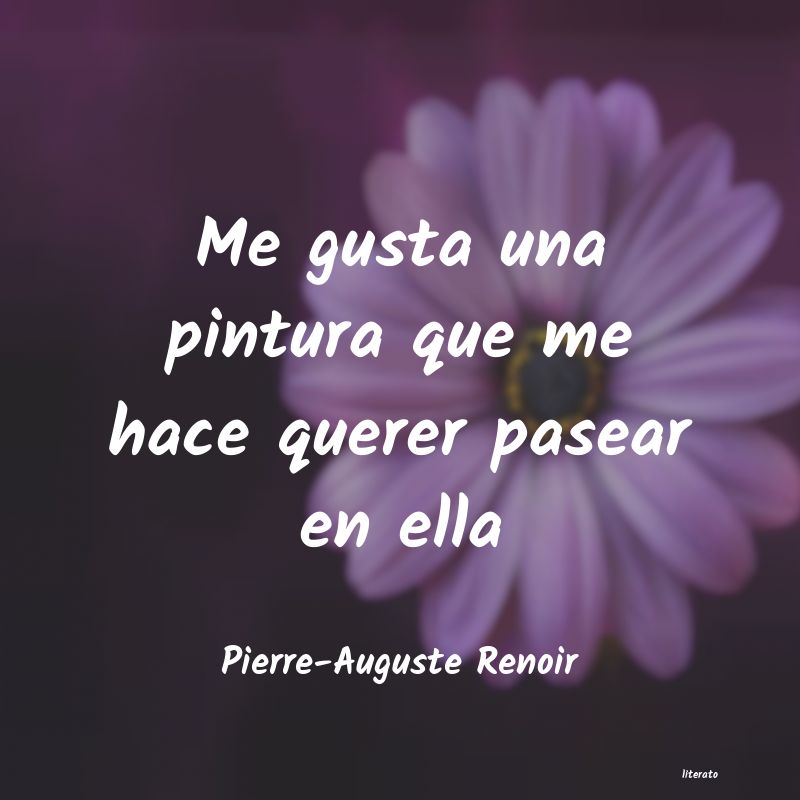 frases de Pierre-Auguste Renoir