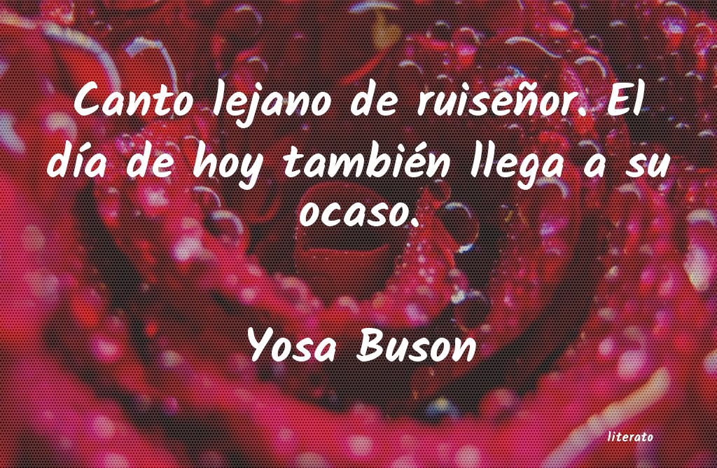 frases de Yosa Buson