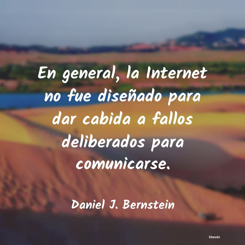 Frases de Daniel J. Bernstein
