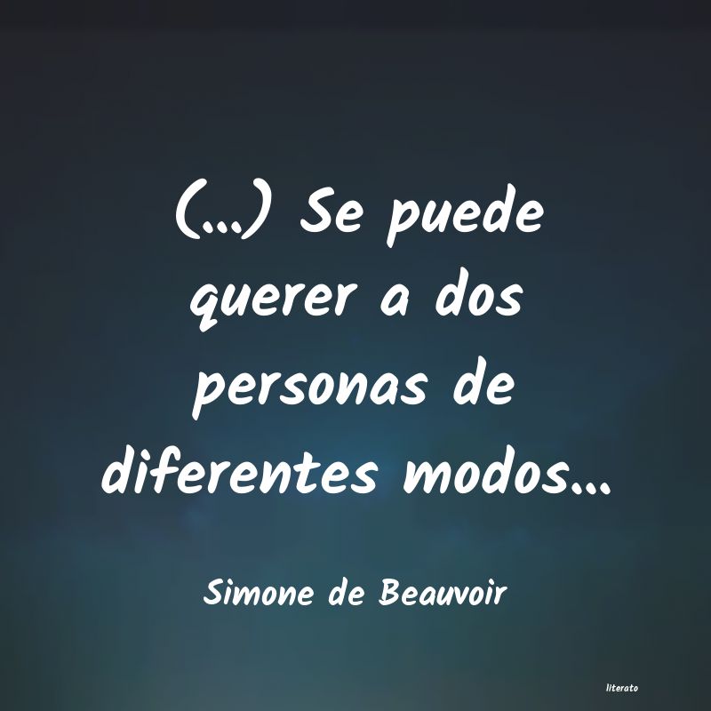 frases de Simone de Beauvoir