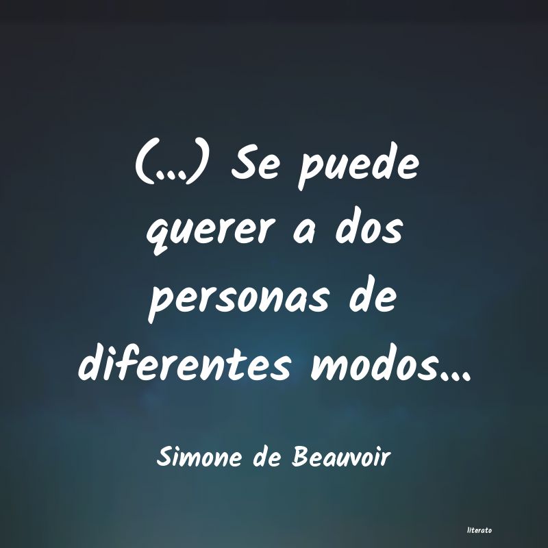 Frases de Simone de Beauvoir