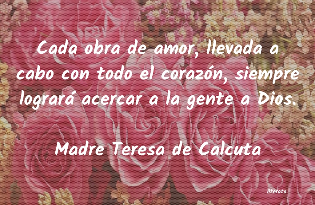 frases de Madre Teresa de Calcuta