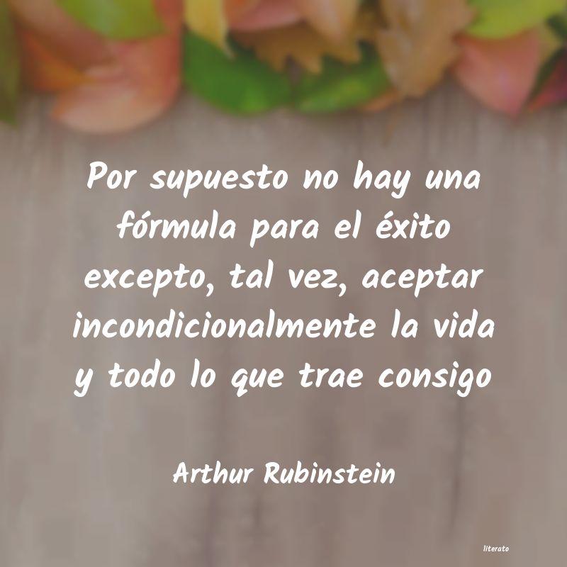 Frases de Arthur Rubinstein