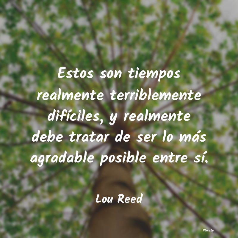 frases de Lou Reed