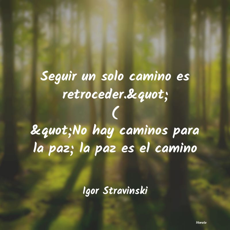 frases de Igor Stravinski