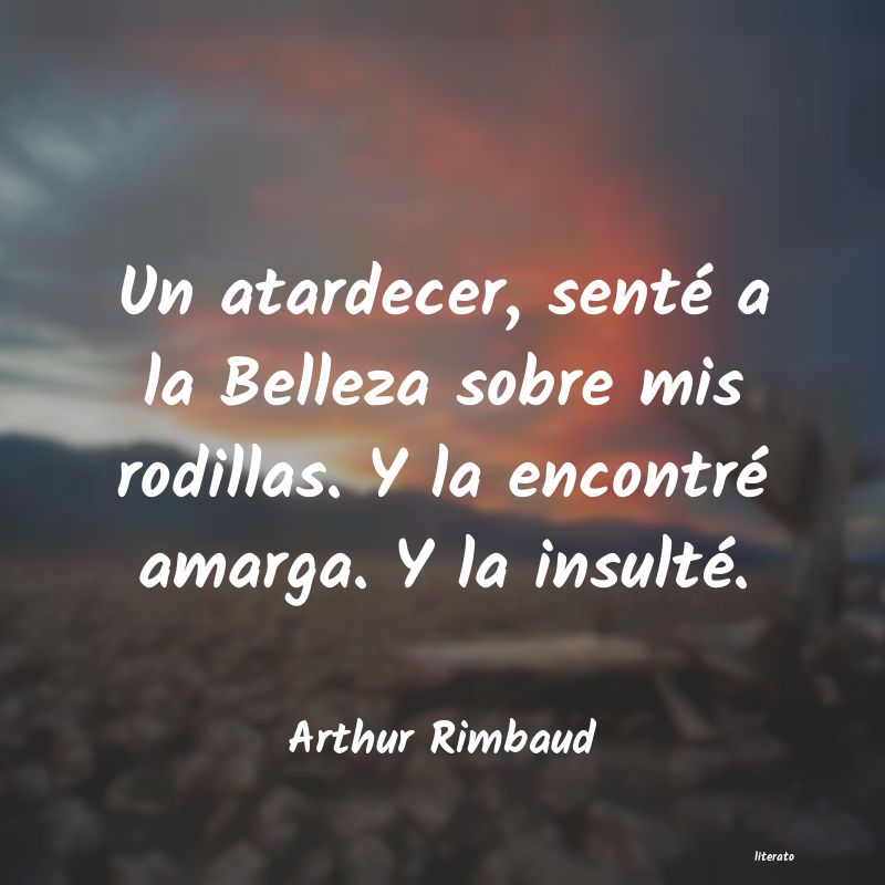 frases de Arthur Rimbaud