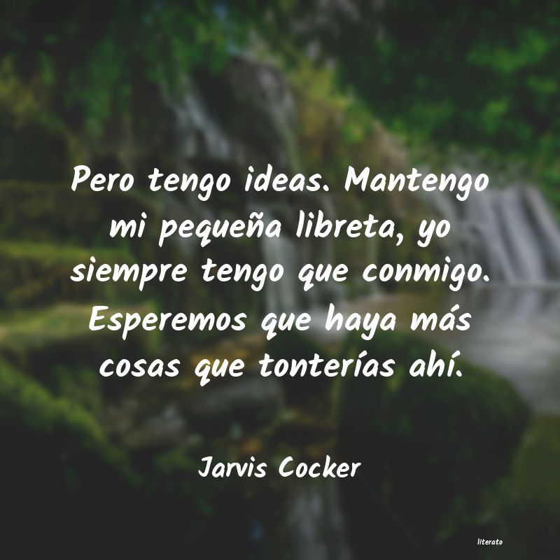 Frases de Jarvis Cocker