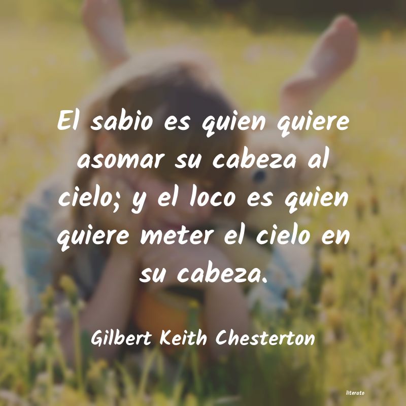 Frases de Gilbert Keith Chesterton