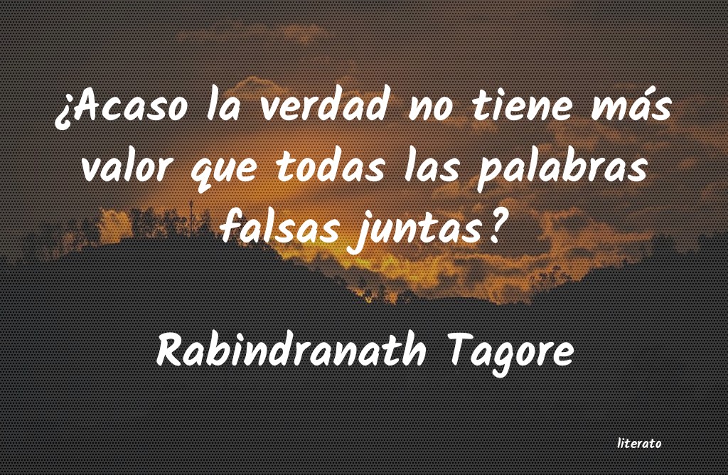 Frases de Rabindranath Tagore