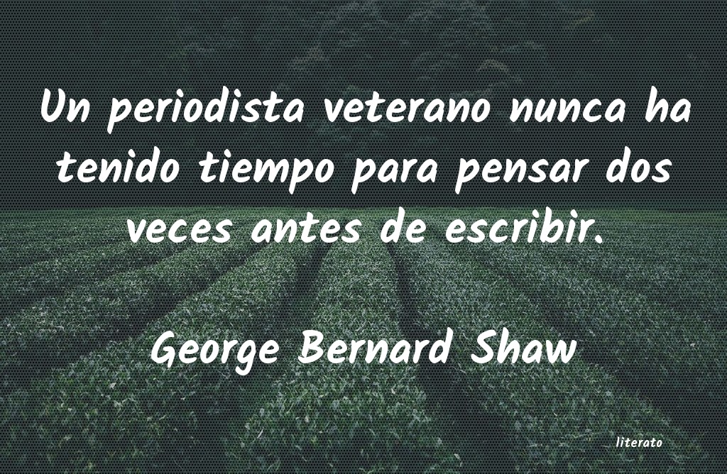 george bernard shaw sola una tragedia