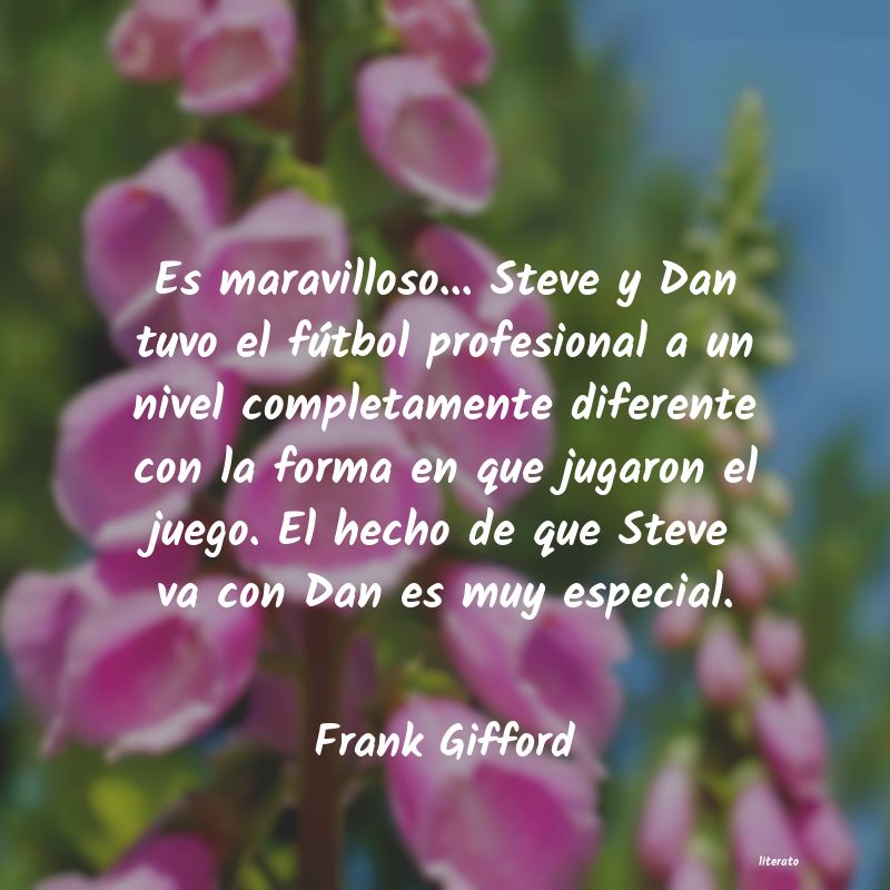 frases de Frank Gifford