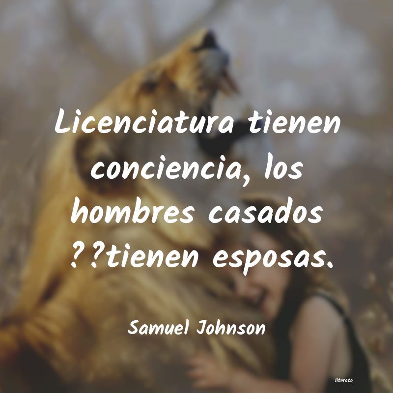 Frases de Samuel Johnson