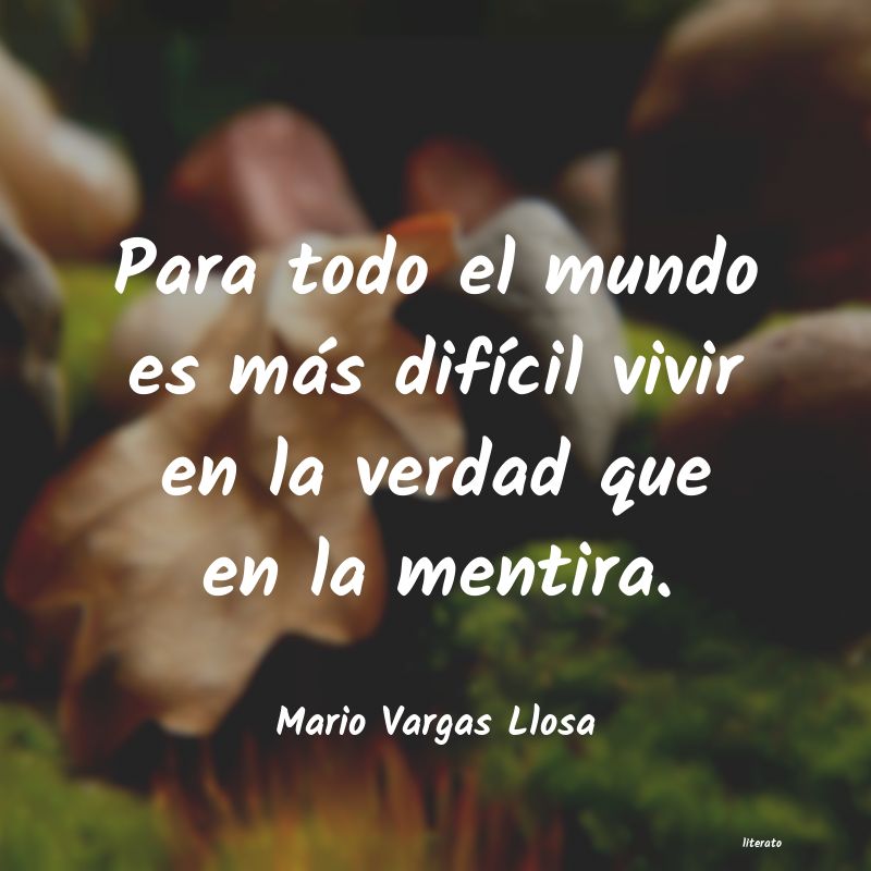 frases de Mario Vargas Llosa