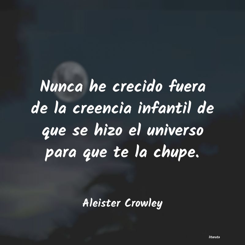 Frases de Aleister Crowley - literato