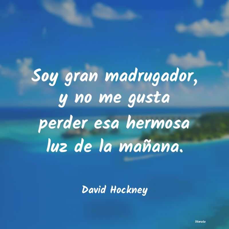 Frases de David Hockney