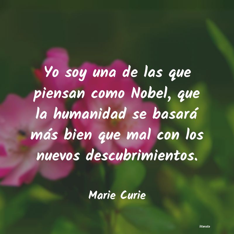 frases de Marie Curie
