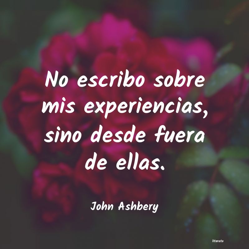 frases de John Ashbery
