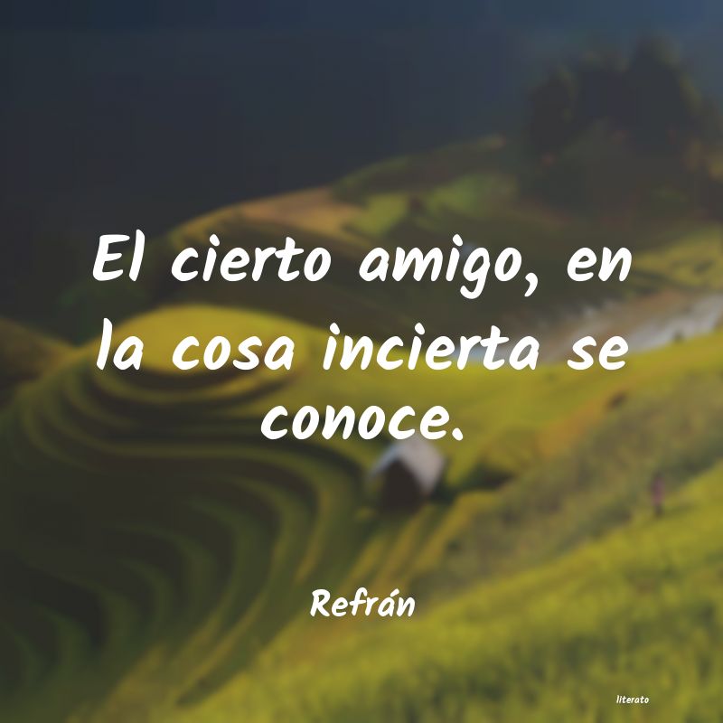 Frases de Refrán