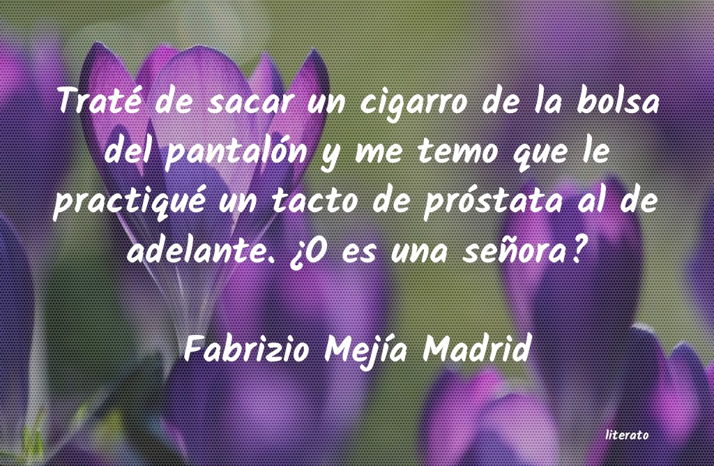 frases de Fabrizio MejÃa Madrid