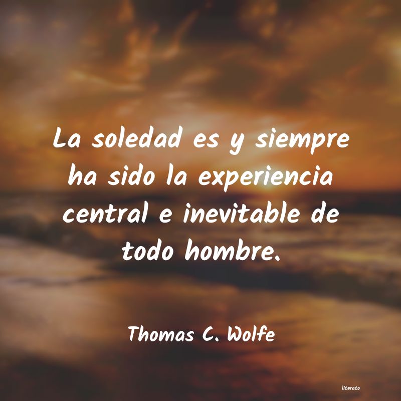 Frases de Thomas C. Wolfe