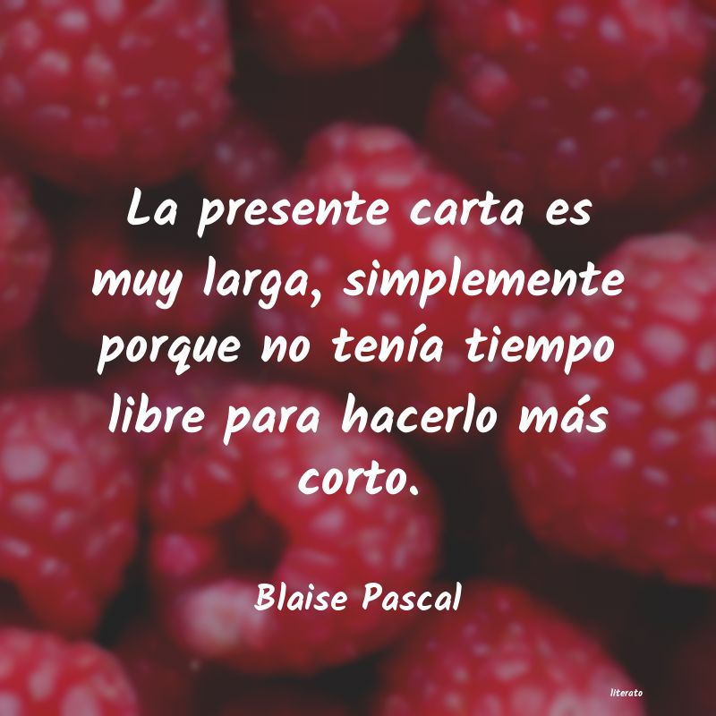 Frases de Blaise Pascal