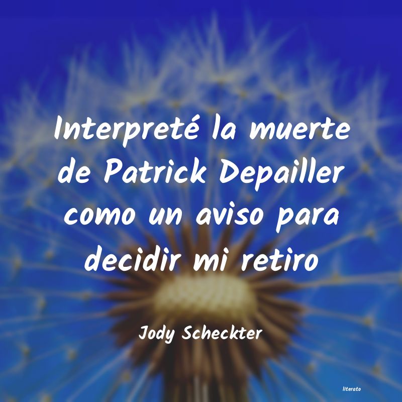 frases de Jody Scheckter