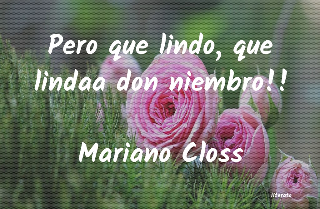 Frases de Mariano Closs