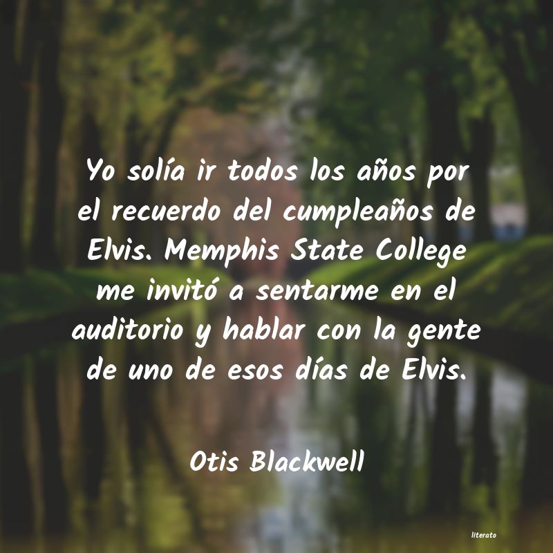 frases de Otis Blackwell