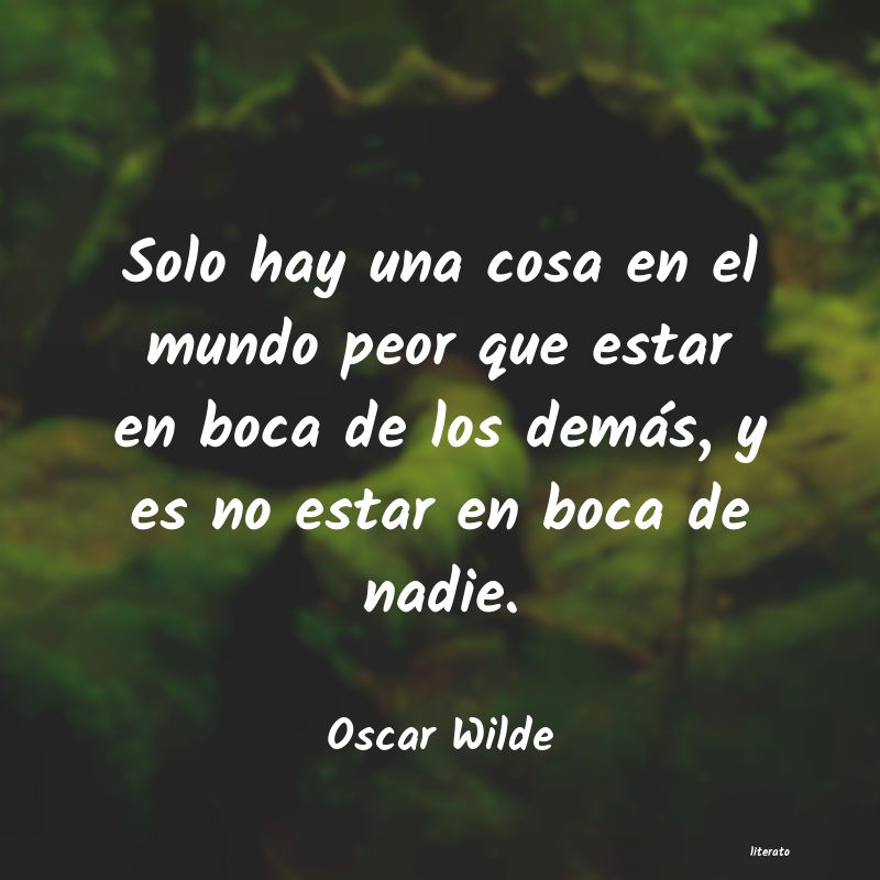 frases de Oscar Wilde