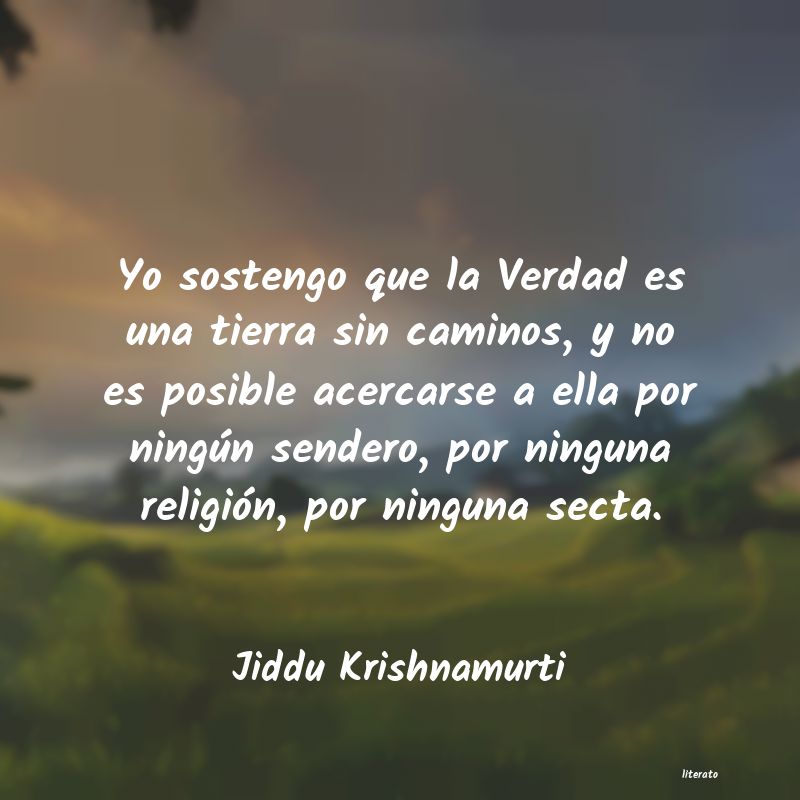 Frases de Jiddu Krishnamurti