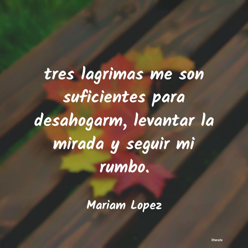 Frases de Mariam Lopez