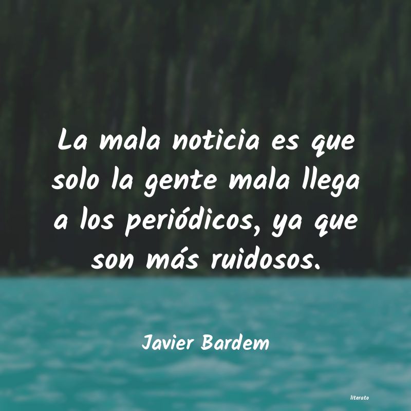 frases de Javier Bardem