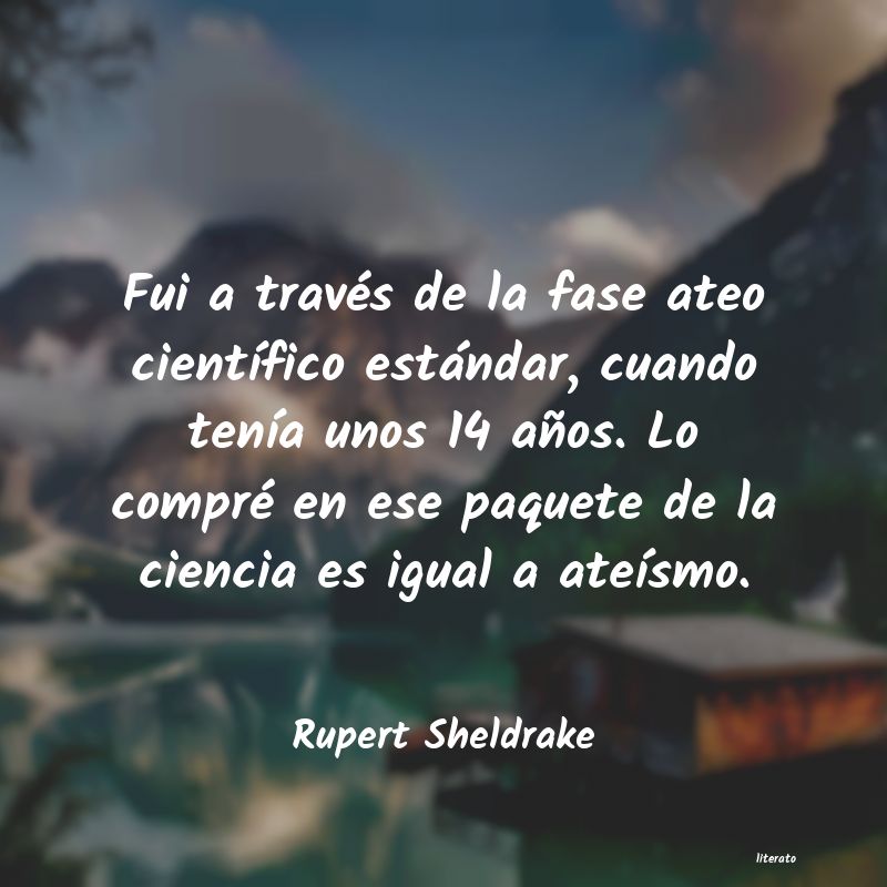 frases de Rupert Sheldrake