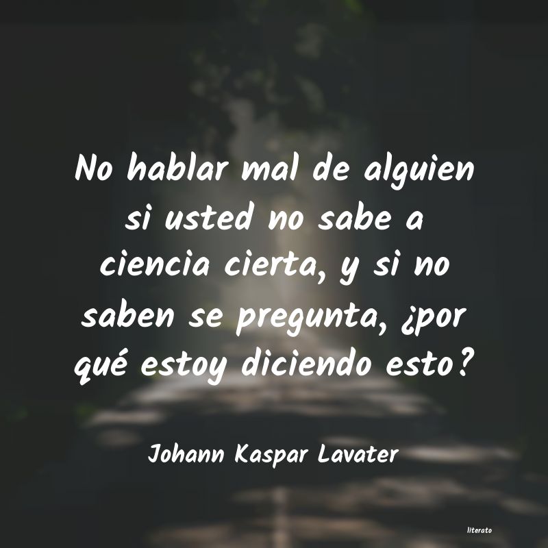 frases de Johann Kaspar Lavater