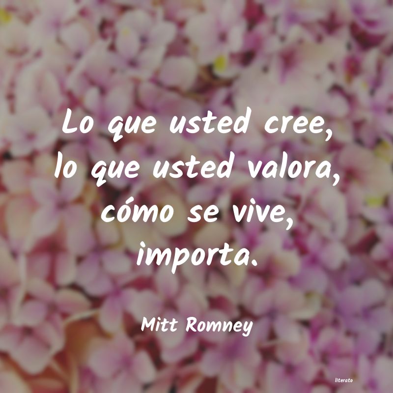 frases de Mitt Romney