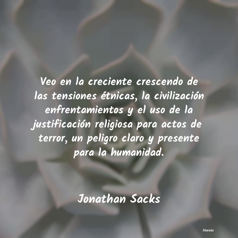 Frases de Jonathan Sacks