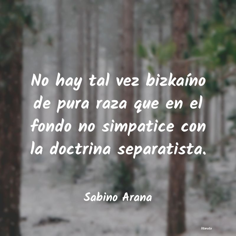 Frases de Sabino Arana