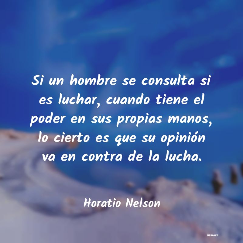 frases de Horatio Nelson