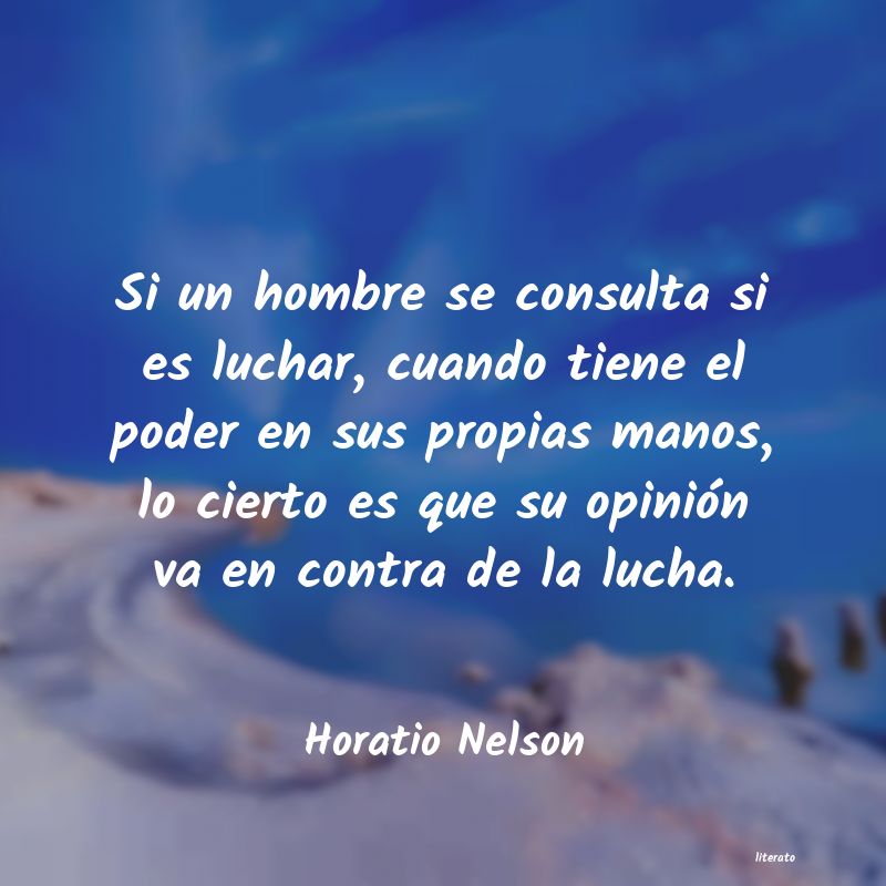 Frases de Horatio Nelson