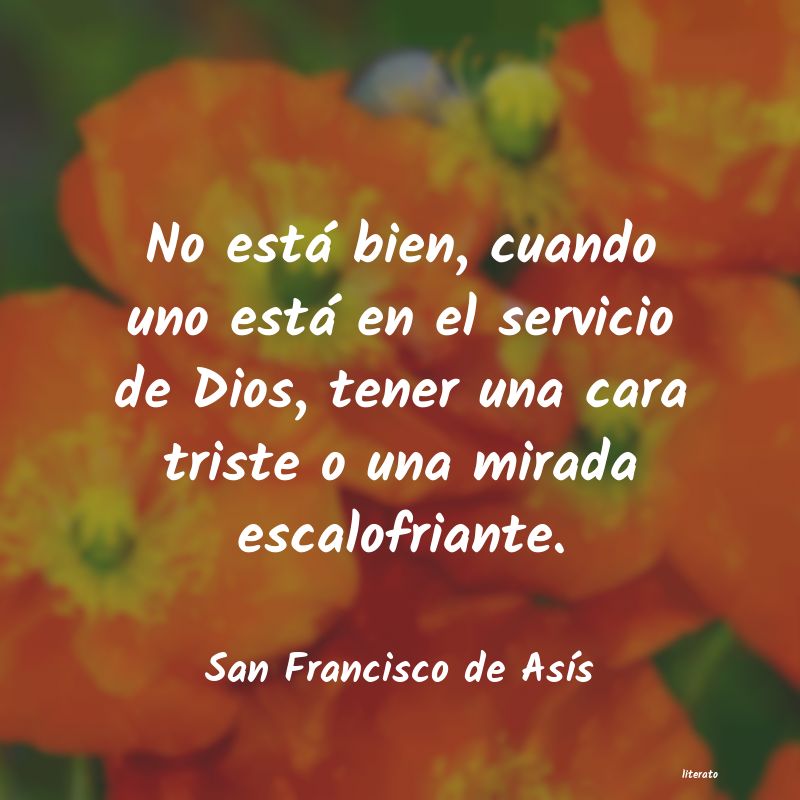 Frases de San Francisco de Asís