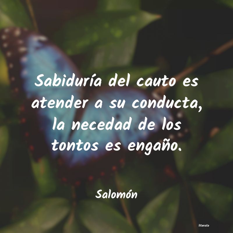 Frases de Salomón