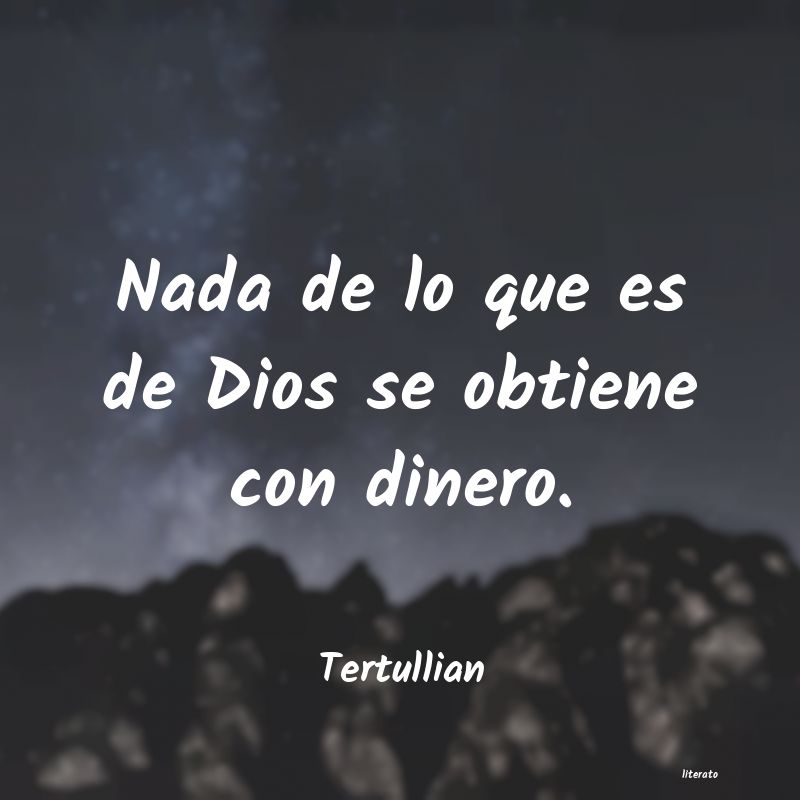 Frases de Tertullian