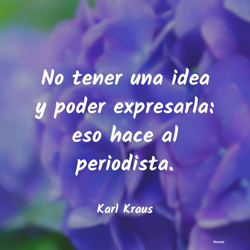 Frases de Karl Kraus