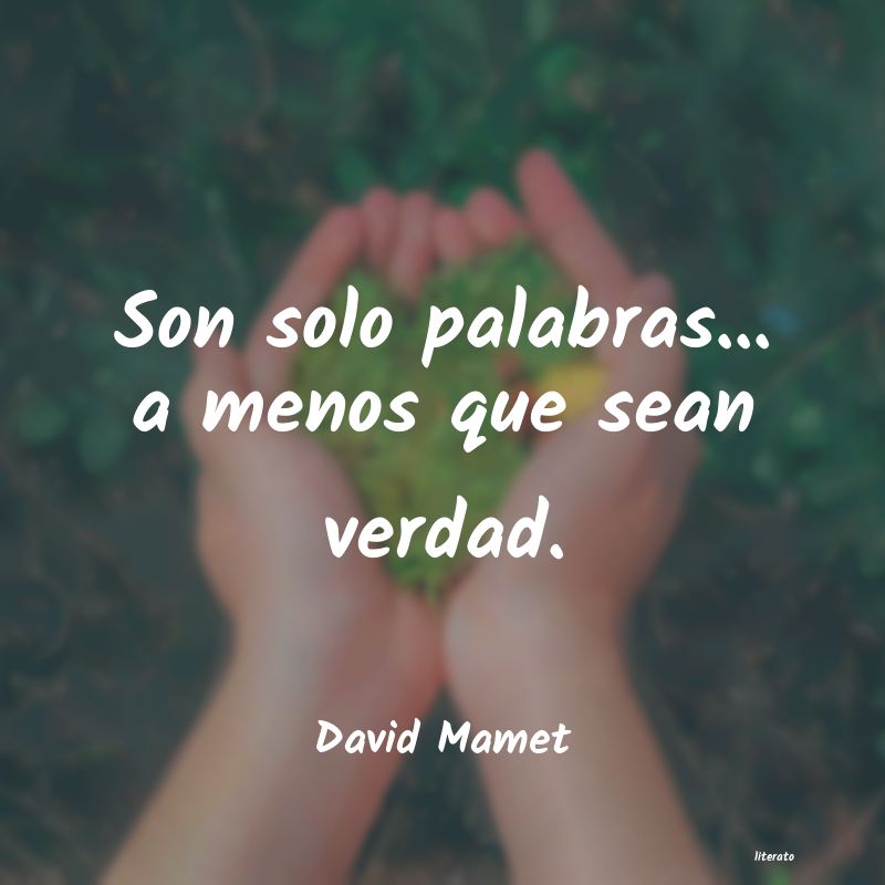 Frases de David Mamet