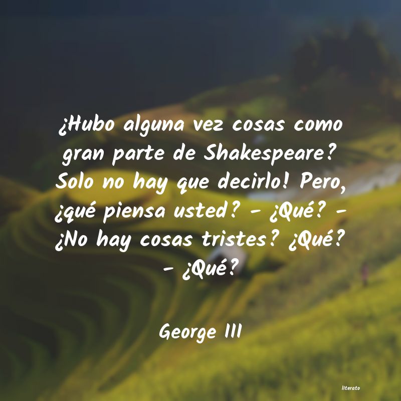 Frases de George III