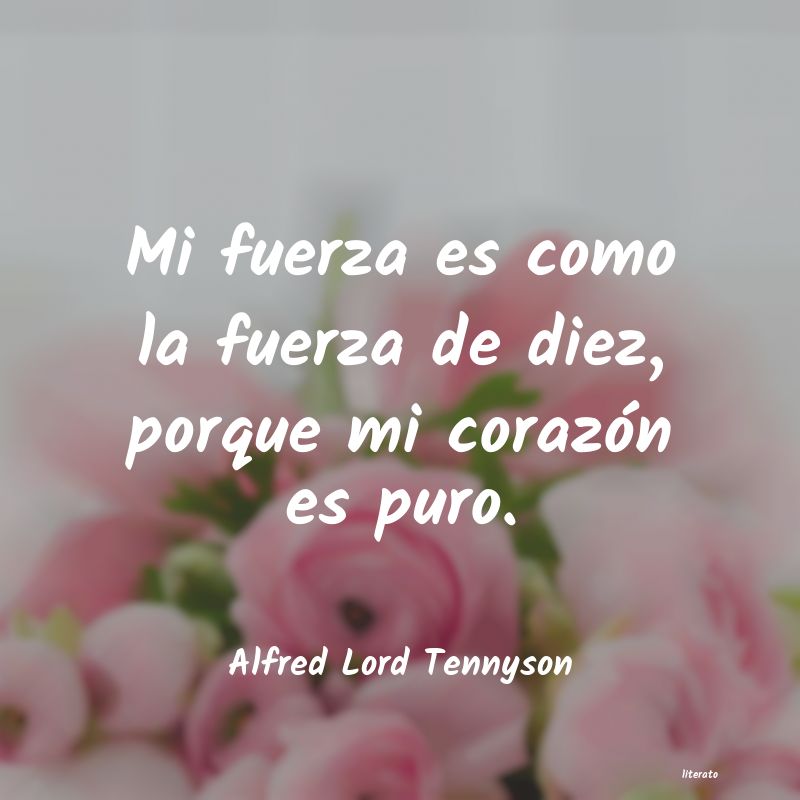 Frases de Alfred Lord Tennyson