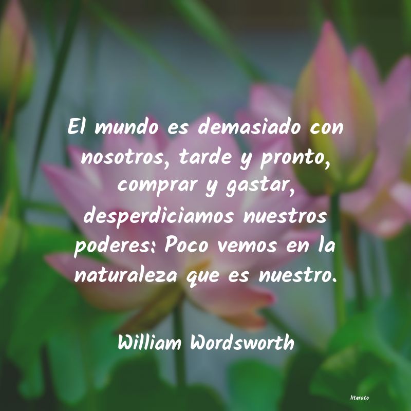 Frases de William Wordsworth