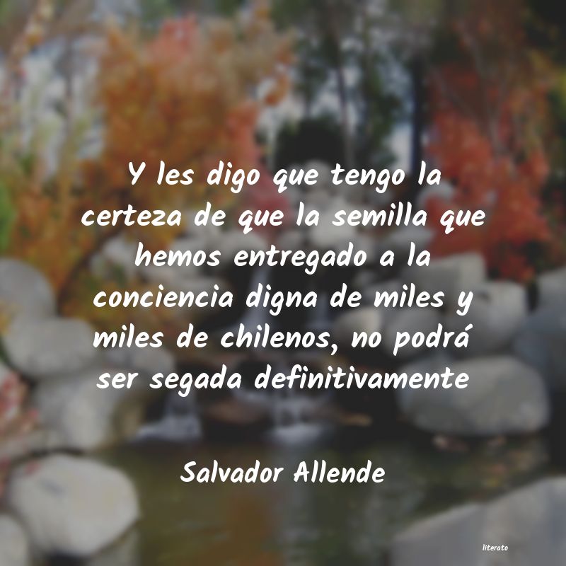 frases de Salvador Allende