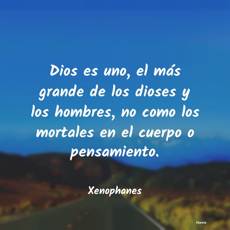 Frases de Xenophanes